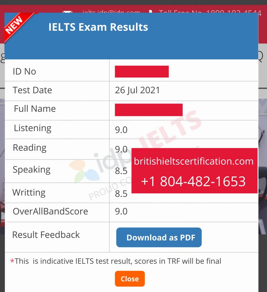 IELTS Certificate Without Exam in Kerala