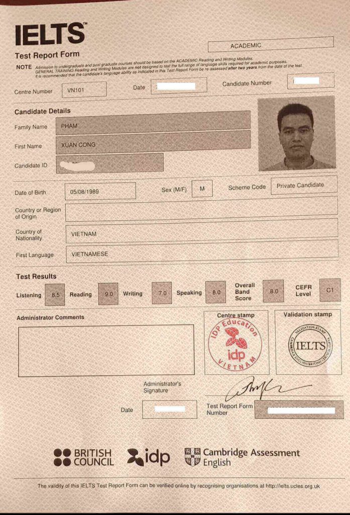 Buy IELTS Certificate Online In Vietnam 