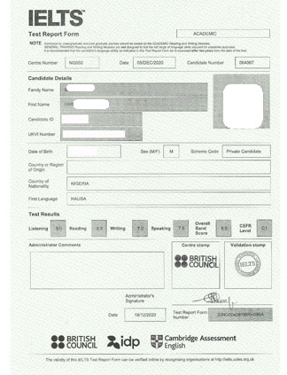 Buy IELTS Certificate In Dubai