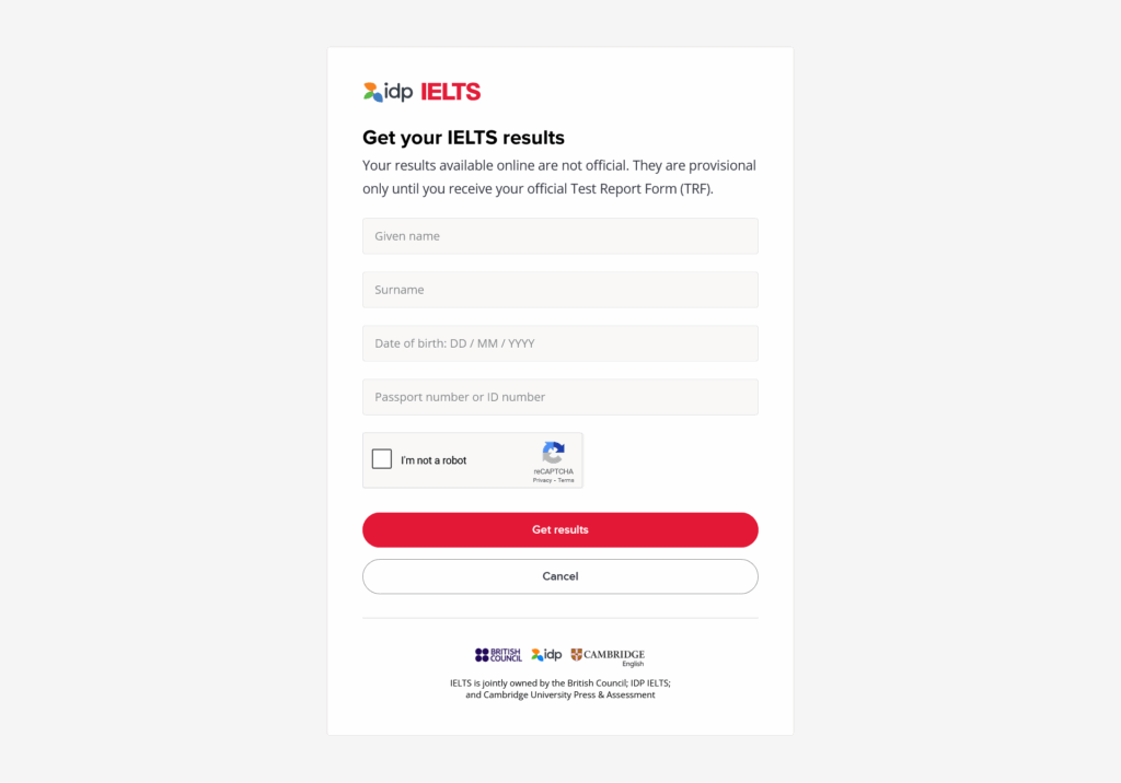 IDP Verification Website